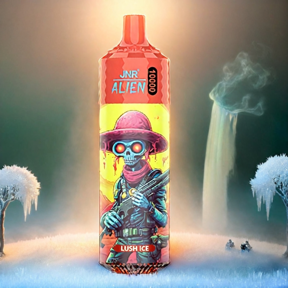 JNR Alien 10000 Puffs Italia Ingrosso con Lush Ice Ghiaccio Fresco, 850mAh, 20ml E-liquid, RGB LED