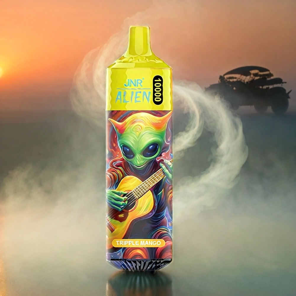 JNR Alien Italia Ingrosso 10000 Puffs Triplo Mango – 850mAh Batteria, 20ml E-liquid, RGB LED, Type-C Ricarica Rapida, Design Sportivo
