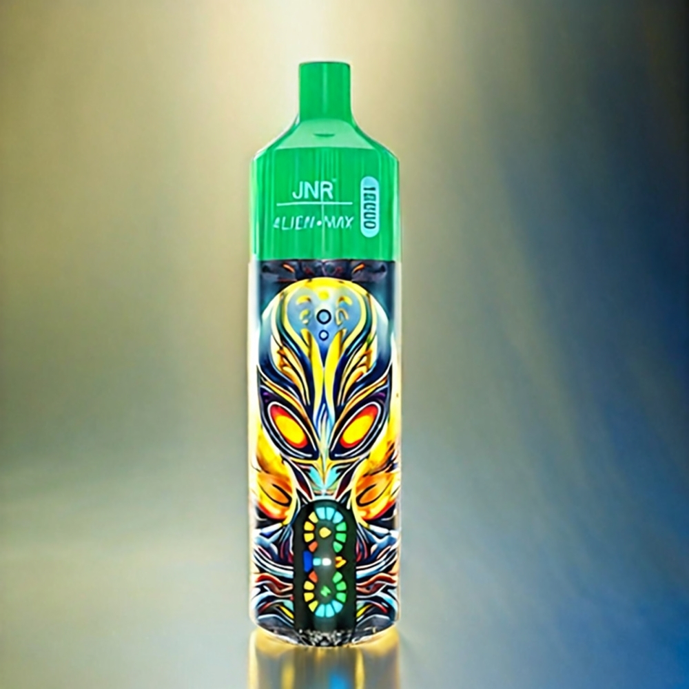 Italia Ingrosso JNR Alien Max 18000 Puffs Blu Mirtillo Kiwi con Display LED Intelligente, Bobina a doppia maglia, 28ml E-liquido e Ricarica Type-C