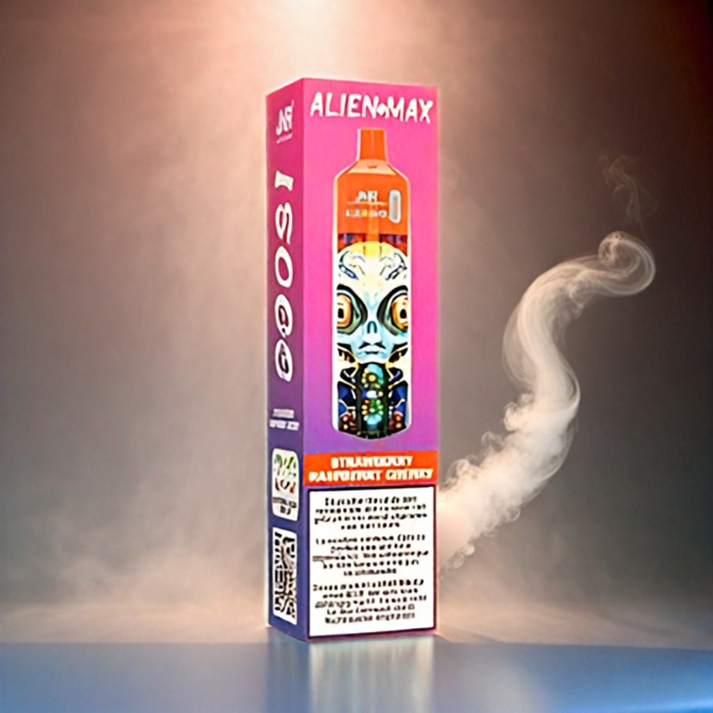 Italia Ingrosso JNR Alien Max 18000 Puffs Fragola Lampone Ciliegia - LED Display, Bobina a doppia maglia, 850mAh, Type-C