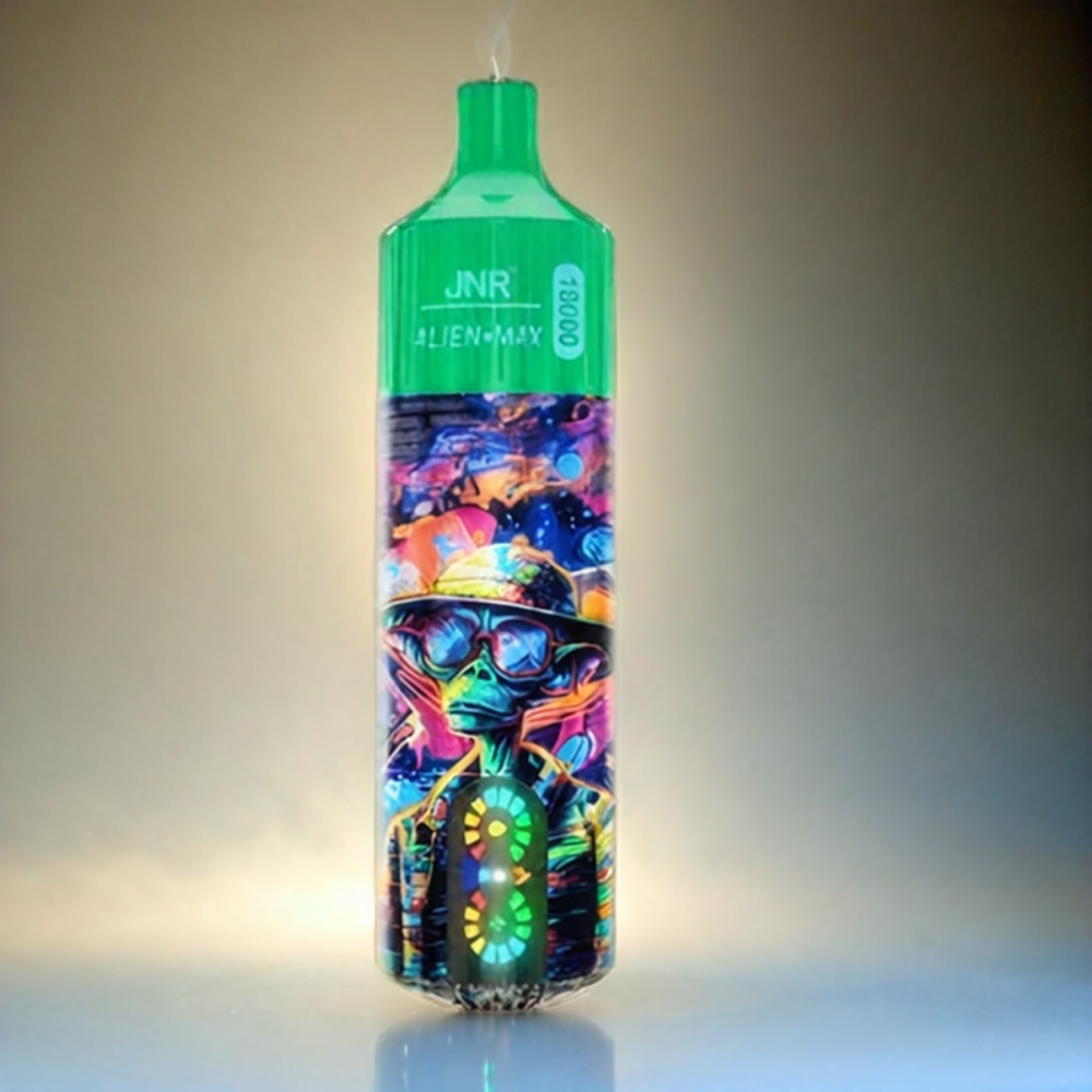 Italia Ingrosso JNR Alien Max 18000 Puffs Frozen Apple con Display LED Intelligente, Bobina a doppia maglia e 28ml E-liquid