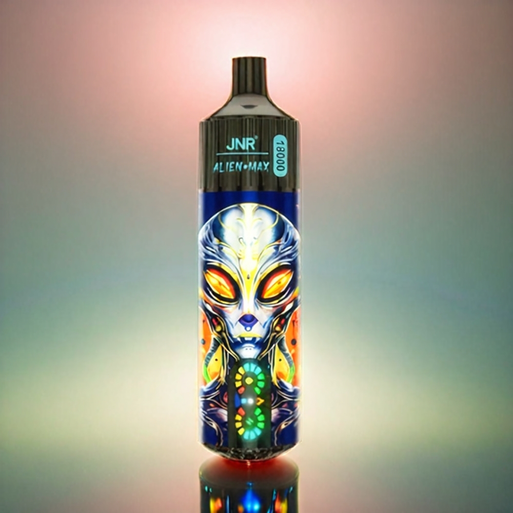 Italia Ingrosso JNR Alien Max 18000 Puffs Vape Fragola Anguria Bubblegum con Display LED, Bobina a doppia maglia, 850mAh, Type-C, 28ml E-liquid
