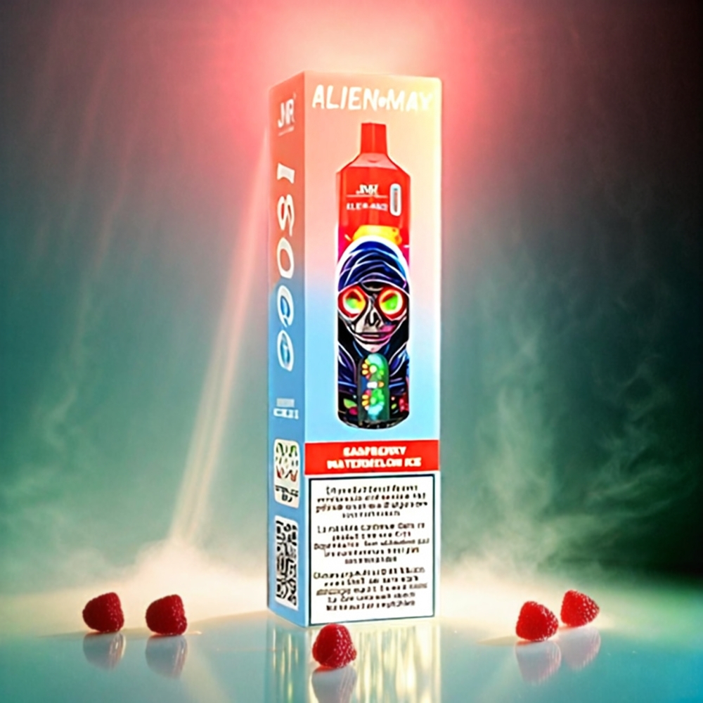 Italia Ingrosso JNR Alien Max 18000 Puffs Vape Lampone Anguria Ghiaccio con Display LED Smart, Doppia Bobina Mesh, Batteria 850mAh
