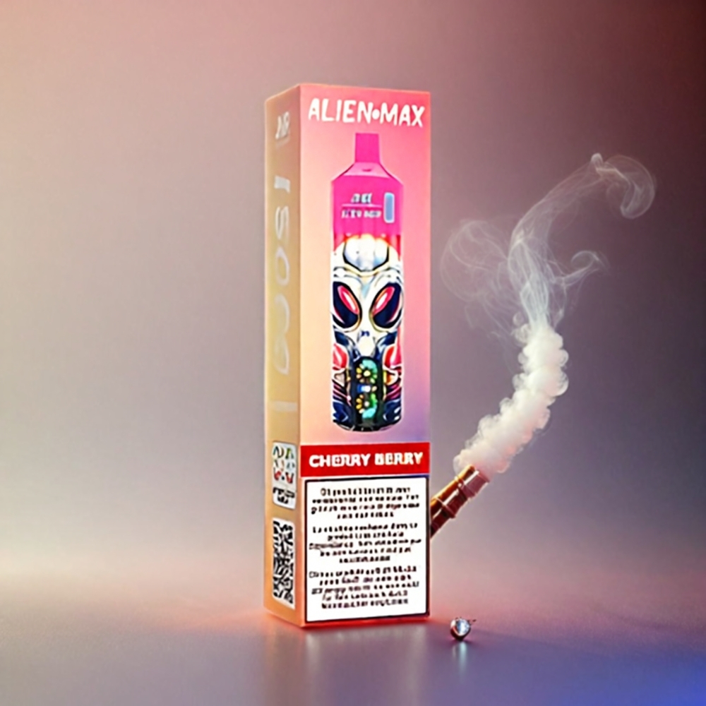 Italia Ingrosso Jnr Alien Max 18000 Puffs Vape Ciliegia Misto Frutti con Display LED Intelligente, Doppia Mesh Coil, 850mAh, Ricarica Type-C