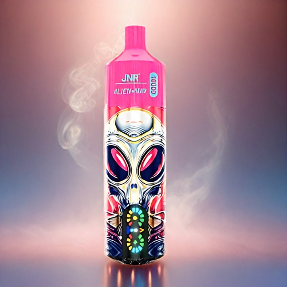 Italia Ingrosso Jnr Alien Max 18000 Puffs Vape Ciliegia Misto Frutti con Display LED Intelligente, Doppia Mesh Coil, 850mAh, Ricarica Type-C