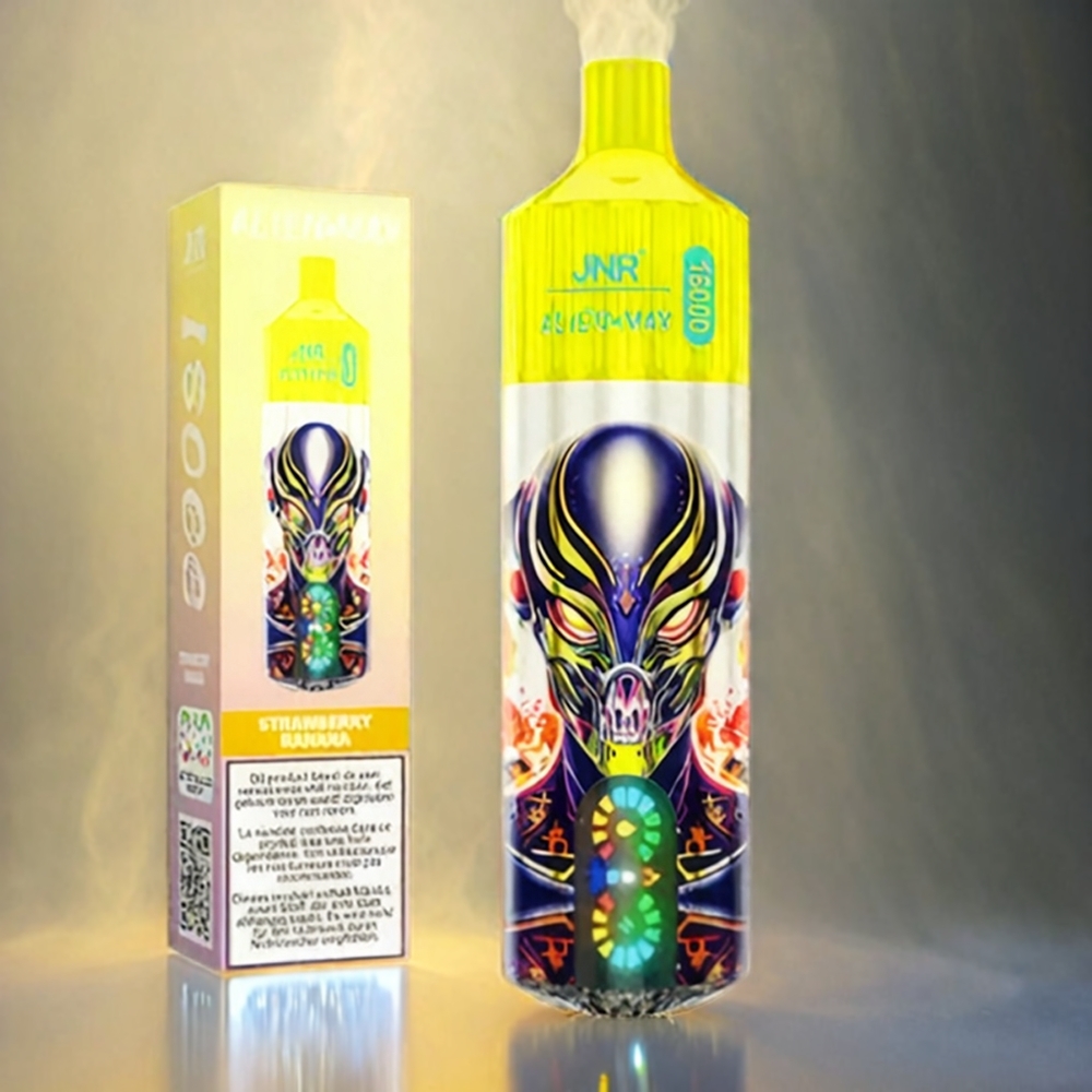 Jnr Alien Max 18000 Puffs Italia Ingrosso Vape Fragola Banana con Display LED intelligente e Bobina a doppia maglia