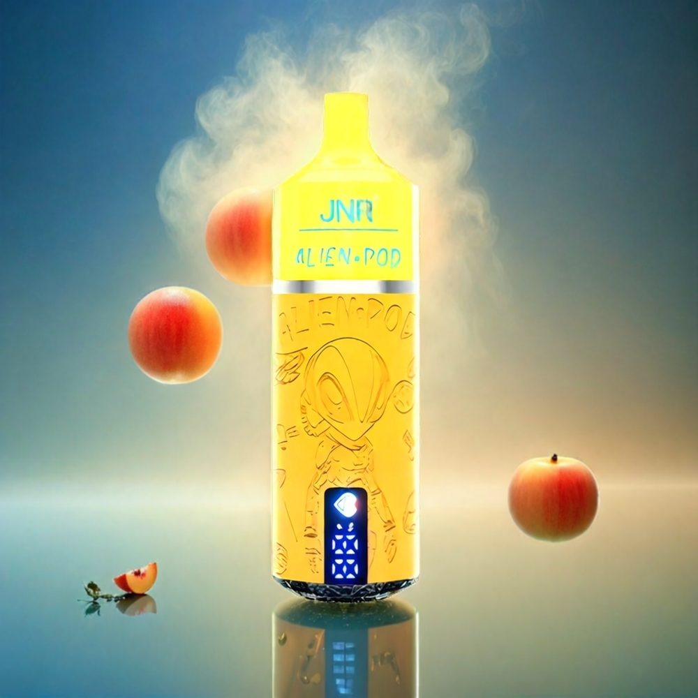 Italia Ingrosso Jnr Alien Pod 13000 Puffs Vape Anguria Mango Pesca con Display Batteria, Mesh Core, 850mAh, 20ml, Tipo-C