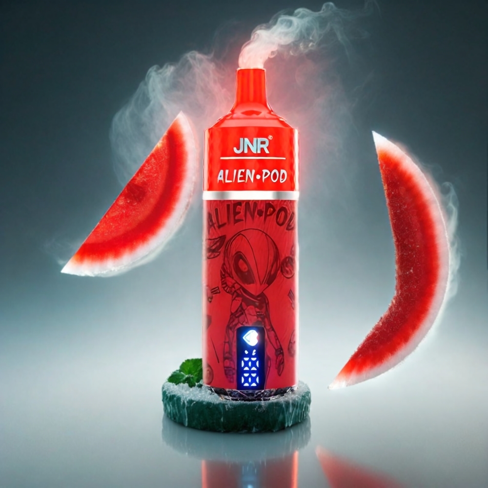 JNR Alien Pod 13000 Puffs Italia Ingrosso - Fragola Anguria Ghiaccio con Display Batteria e Liquido, Mesh Core, Tipo-C Ricarica Rapida