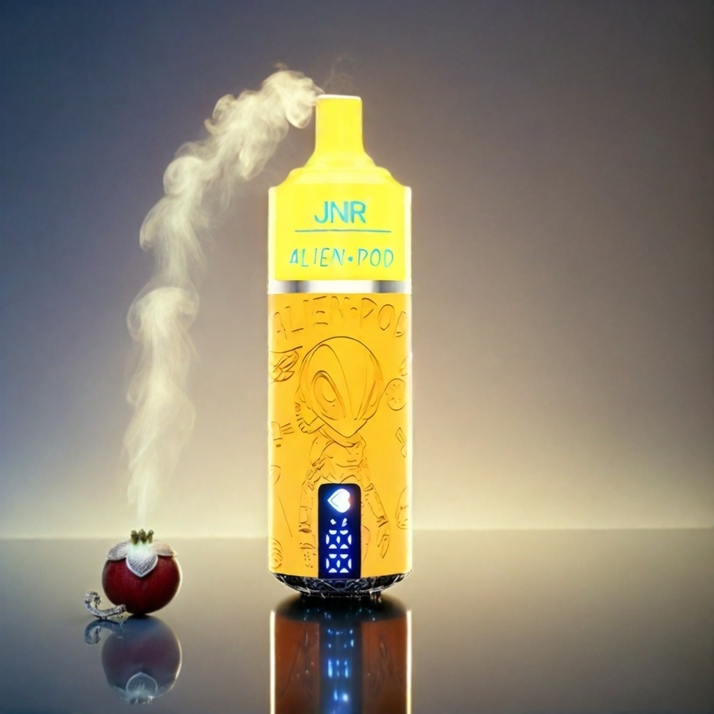 JNR Alien Pod Italia Ingrosso 13000 Puffs Vape Frutto Passione Mango con Display Batteria e Liquido, Mesh Core, 850mAh, 20ml E-liquid, Type-C Ricarica Rapida, 10PCS/PACK