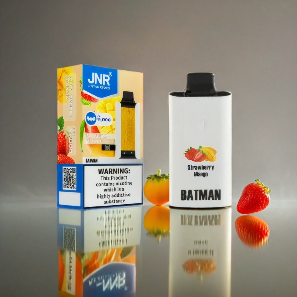 JNR BATMAN Italia Ingrosso 11000 Puffs Elettronico Fragola Mango - 850mAh, 20ml, Carica Rapida Type-C, Bobina a doppia maglia