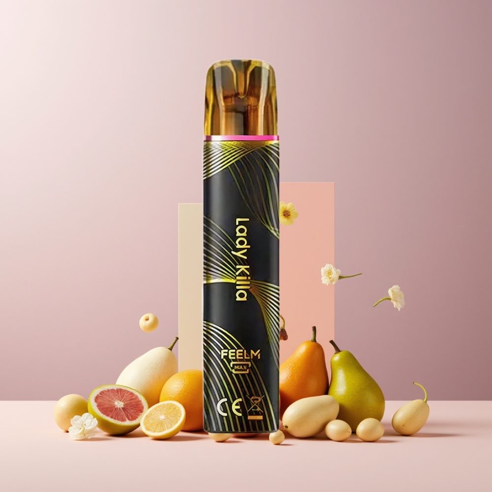 JNR Black&Golden 600+200 Puff Disposable Vape Lady Killa Italia Ingrosso - 550mAh, 2ml, TPD, 2% Nic