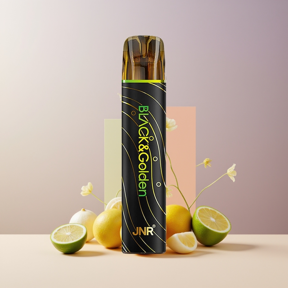 JNR Black&Golden 600+200 Puff Italia ingrosso Limone & Lime Disposable Vape 550mAh 2ml TPD