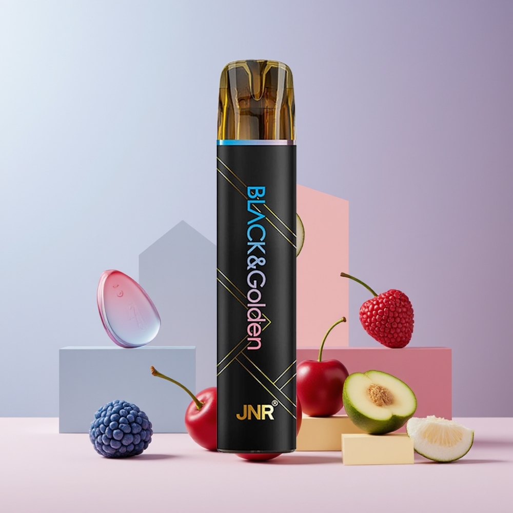 JNR Black&Golden Italia ingrosso 600+200 Puff 2% Nic Blu Lampone Ciliegia Disposable Vape