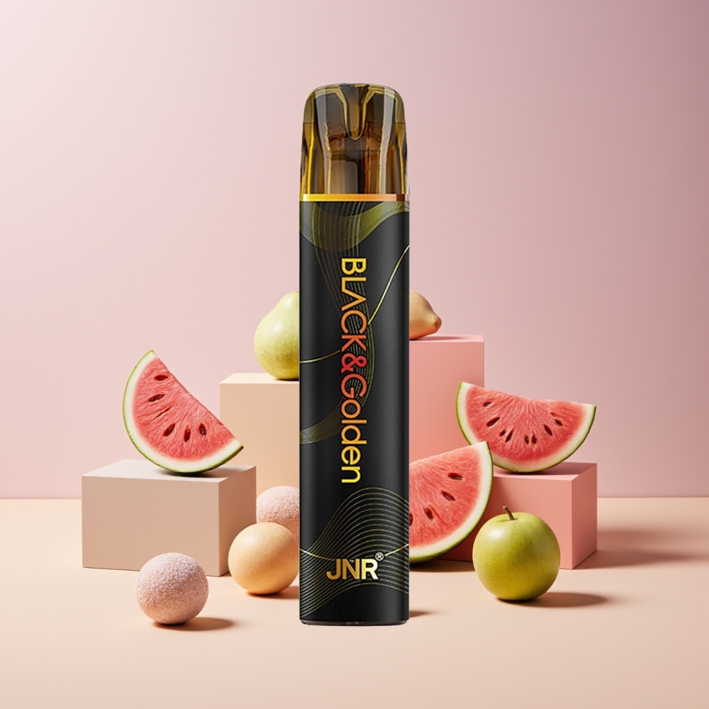 JNR Black&Golden Italia ingrosso 600+200 Puff 2% Nic - Gommosa Anguria
