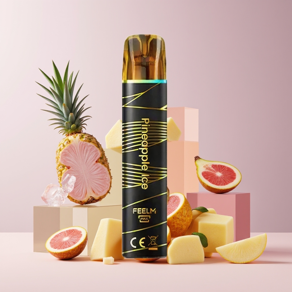 JNR Black&Golden Italia ingrosso 600+200 Puff 2ml Ananas Ghiaccio Disposable Vape TPD 2%