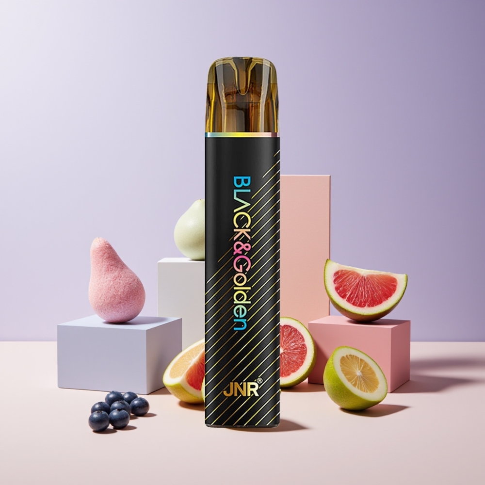 JNR Black&Golden Italia ingrosso 600+200 Puff 2ml Gommosa Mirtillo Disposable Vape 2% Nic