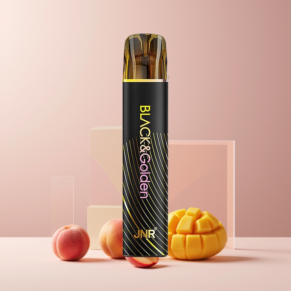 JNR Black&Golden Italia ingrosso 600+200 Puff 2ml Pesca Mango Disposable Vape 2% Nic