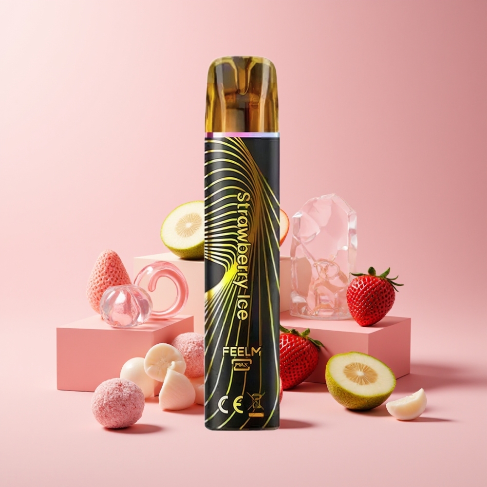 JNR Black&Golden Italia ingrosso 600+200 Puff 550mAh 2ml Fragola Ghiaccio Disposable Vape