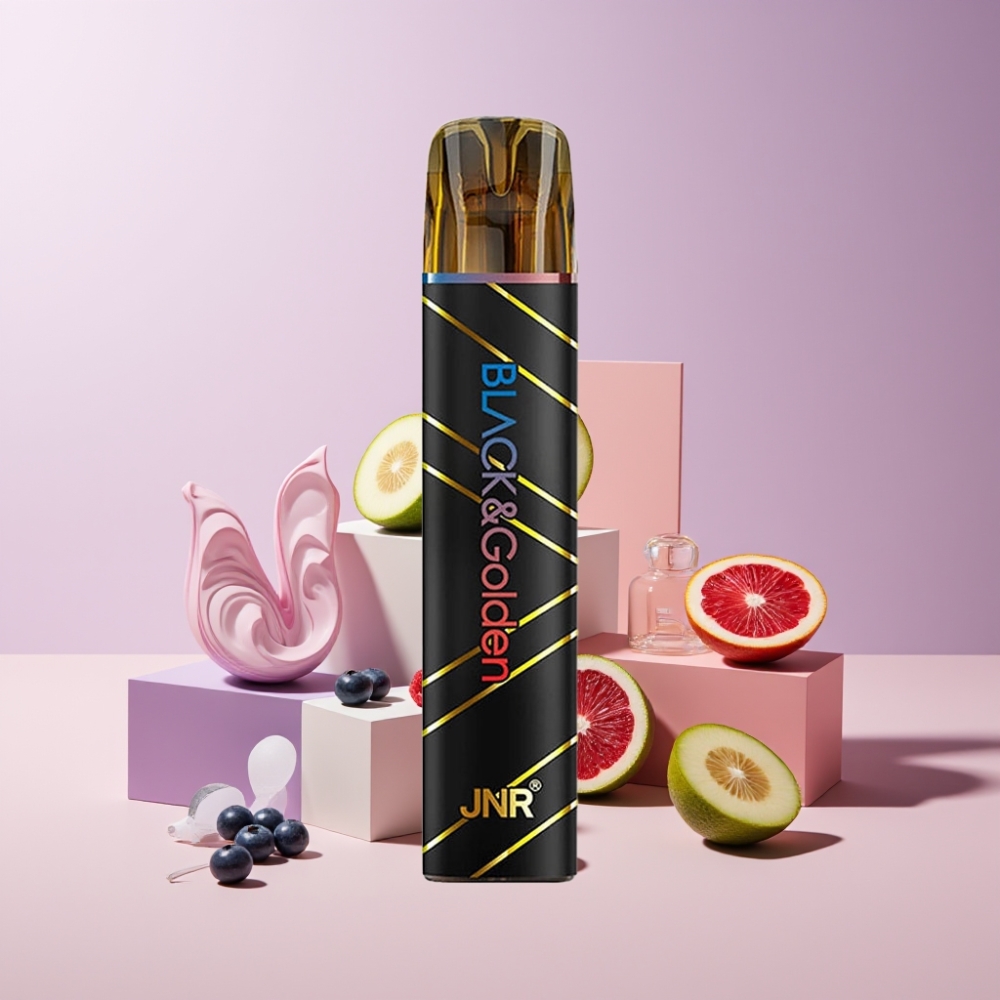 JNR Black&Golden Italia ingrosso 600+200 Puff 550mAh Blu Mirtillo Lampone Acido Disposable Vape
