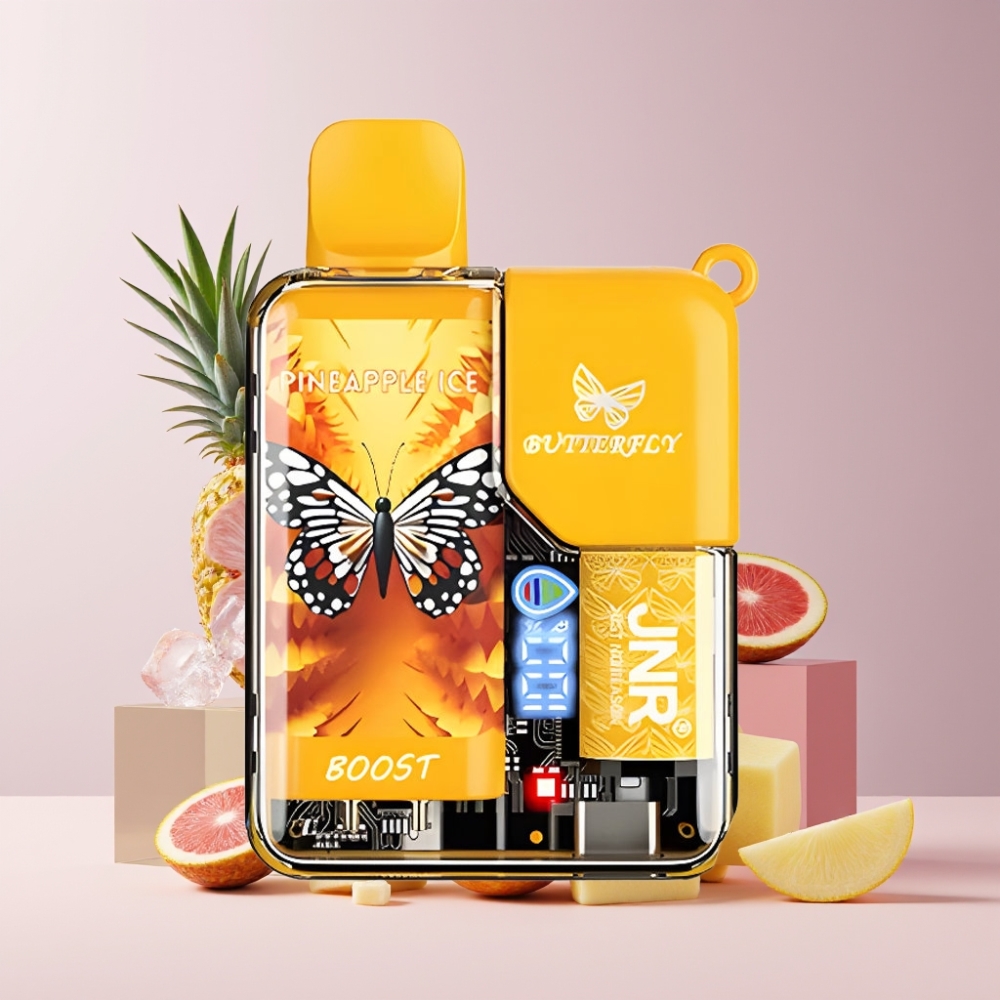JNR Butterfly 8500 Puff Italia Ingrosso Disposable Vape Ananas Ghiaccio 15ml 1200mAh