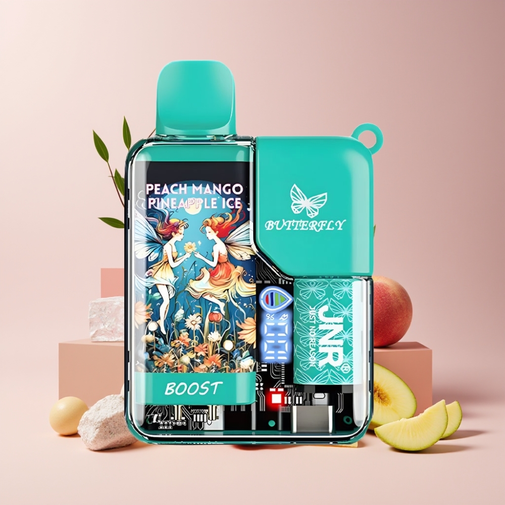 JNR Butterfly 8500 Puff Italia Ingrosso Disposable Vape Pesca Mango Ananas Ice - 1200mAh, 15ml, Display Digitale