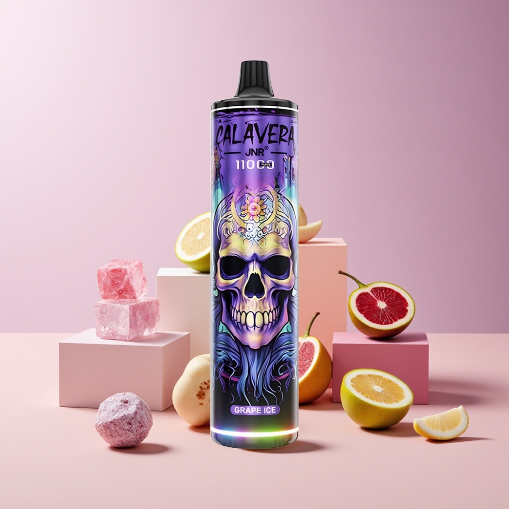 JNR Calavera 11000 Puff Disposable Vape Ghiaccio Uva Italia Ingrosso con Tipo-C, 850mAh, 21ml
