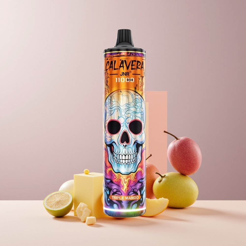 JNR Calavera 11000 Puff Disposable Vape Triple Mango Italia Ingrosso con 850mAh, 21ml, 1.0ohm