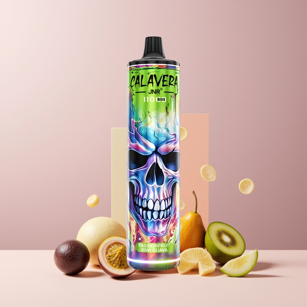 JNR Calavera 11000 Puff Italia Ingrosso Disposable Vape Passione Frutto Kiwi Guava 21ml 850mAh Tipo-C
