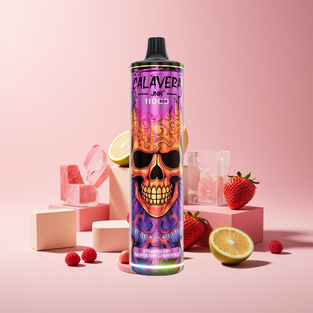 JNR Calavera 11000 Puff Italia Ingrosso Fragola Lampone Ciliegia Ghiaccio Disposable Vape 850mAh 21ml