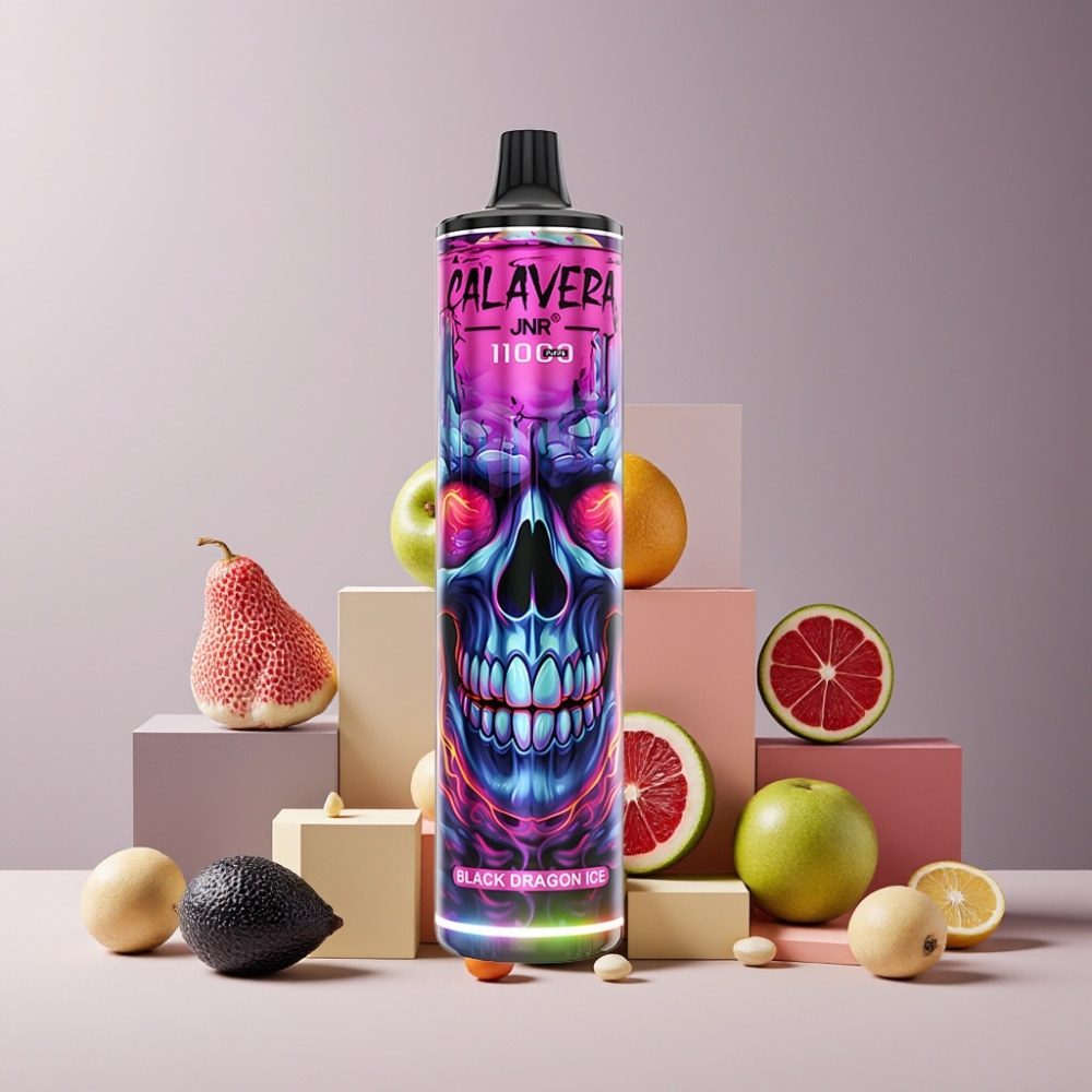 JNR Calavera Italia ingrosso 11000 Puff Dragon Nero Ghiaccio Disposable Vape - 850mAh, 21ml, 1.0ohm