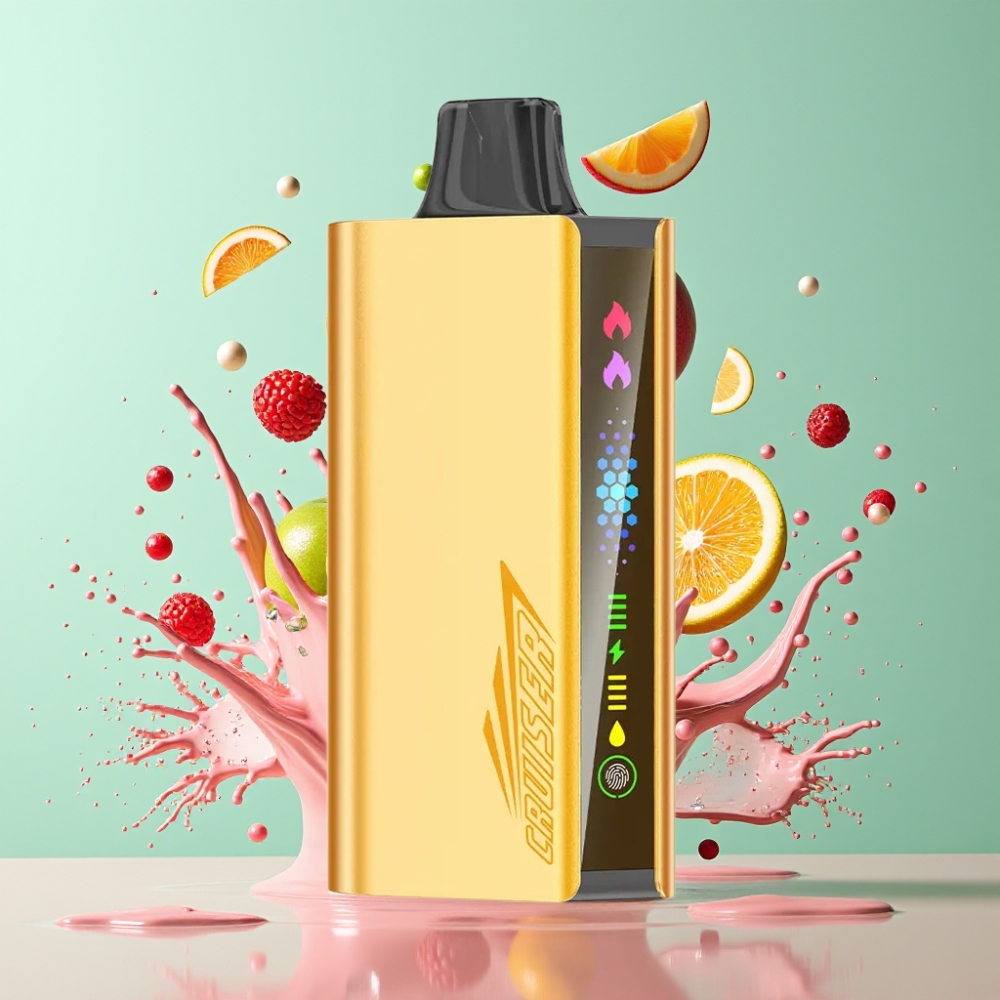 JNR Cruiser 12000 Puff Italia Ingrosso No-Charge Sigaretta elettronica usa e getta Menta Fresca - 3500mAh, 25ml, Schermo Animato, Corpo in Alluminio
