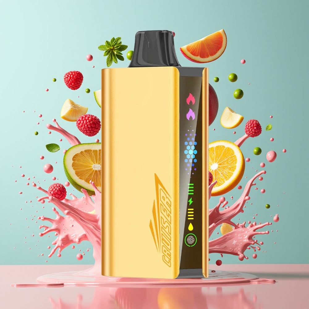 JNR Cruiser 12000 Puff No-Charge Italia Ingrosso Sigaretta elettronica usa e getta Cool Fanta, 25ml E-liquid, 3500mAh, Schermo Animato