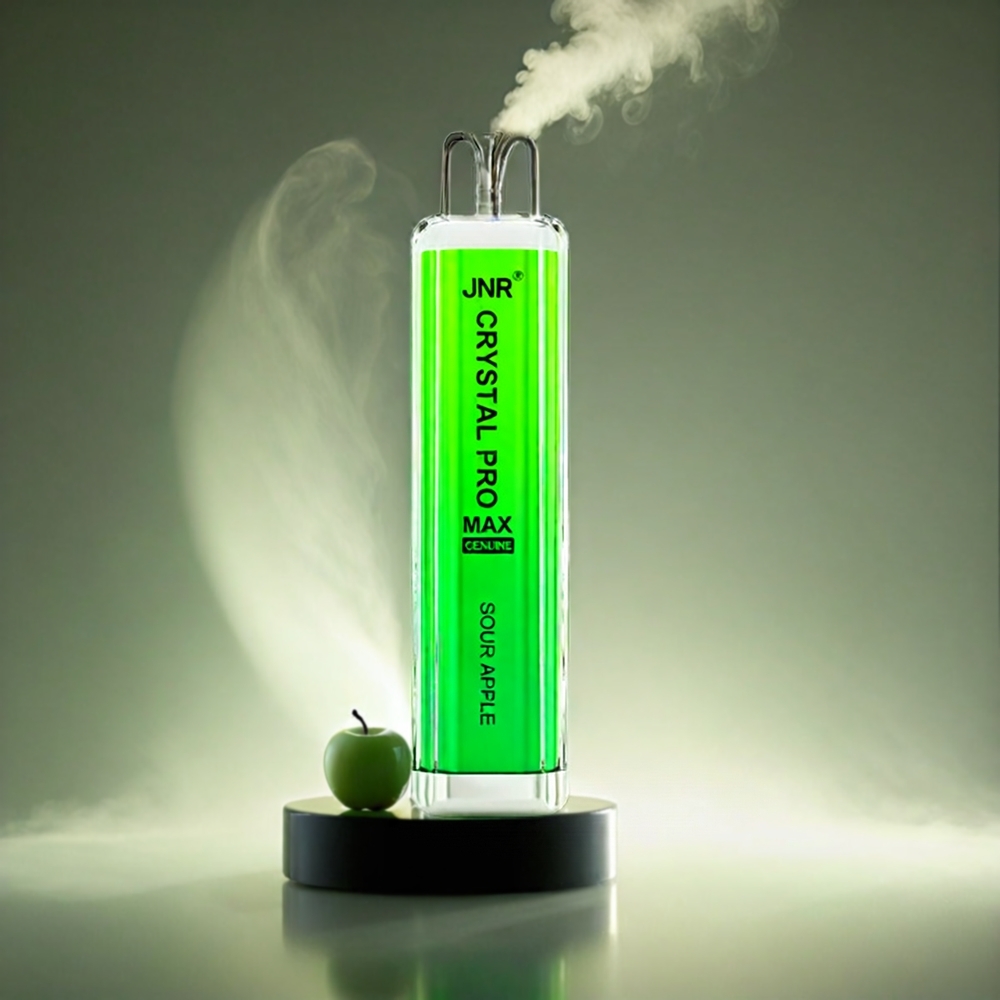 Italia Ingrosso JNR Crystal Pro Max 5000 Puffsa Gusto Mela Acida con Batteria 1400mAh e Coil Mesh 1.0ohm