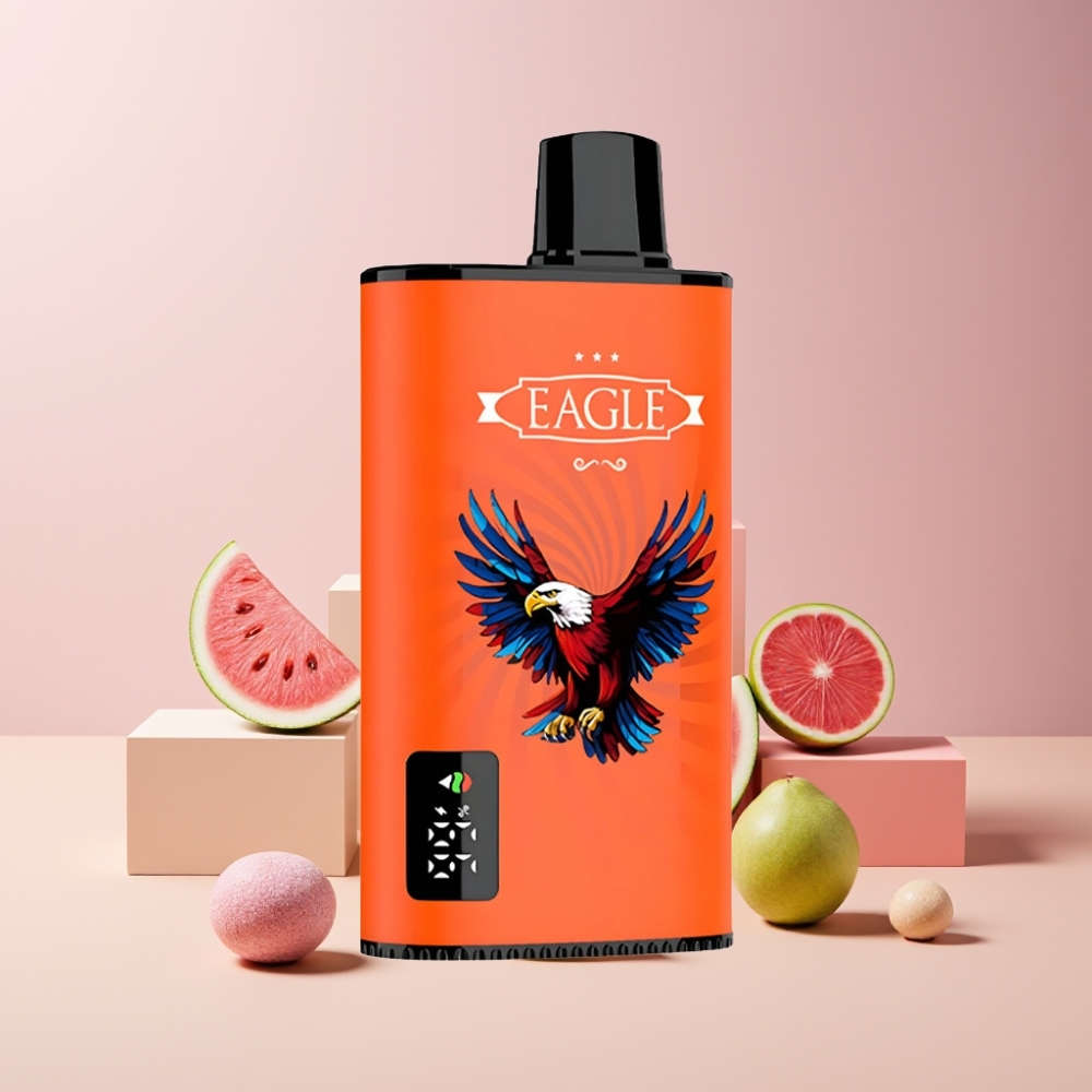 JNR EAGLE Smart 23000 Puff Italia Ingrosso Disposable Vape Anguria Bubblegum, Schermo Digitale, 750mAh, Tipo-C