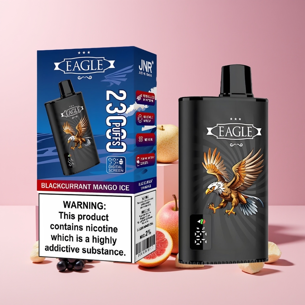 JNR EAGLE Smart 23000 Puff Italia ingrosso E-Liquido 25ml Digital Screen Blackcurrant Mango Ghiaccio