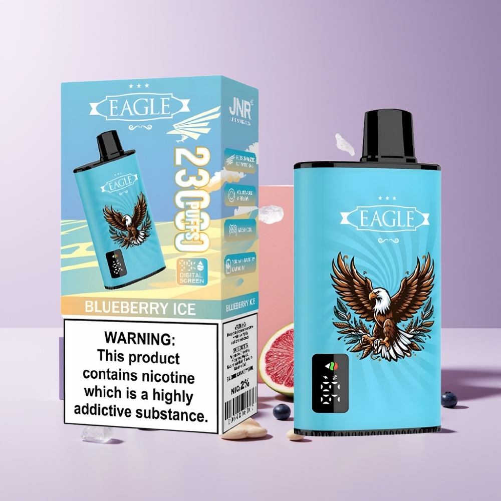 JNR EAGLE Smart Italia ingrosso 23000 Puff Display Digitale 25ml Mirtillo Ghiaccio