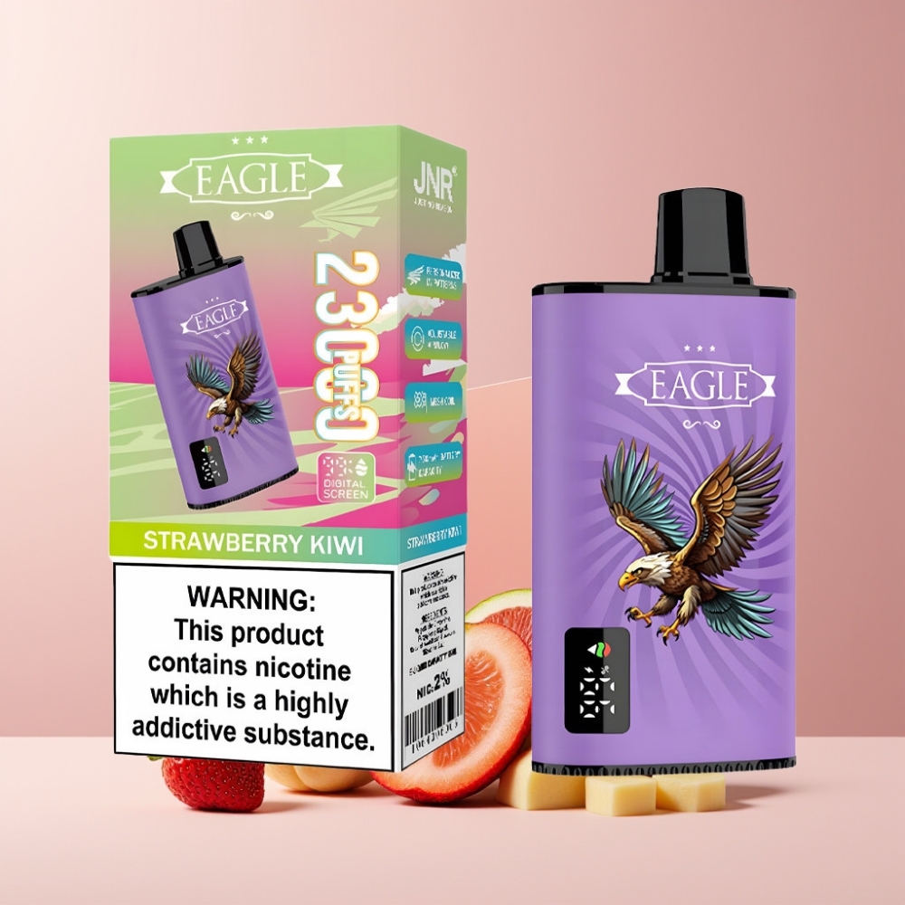 JNR EAGLE Smart Italia ingrosso 23000 Puff Schermo Digitale Fragola Kiwi 25ml 2%
