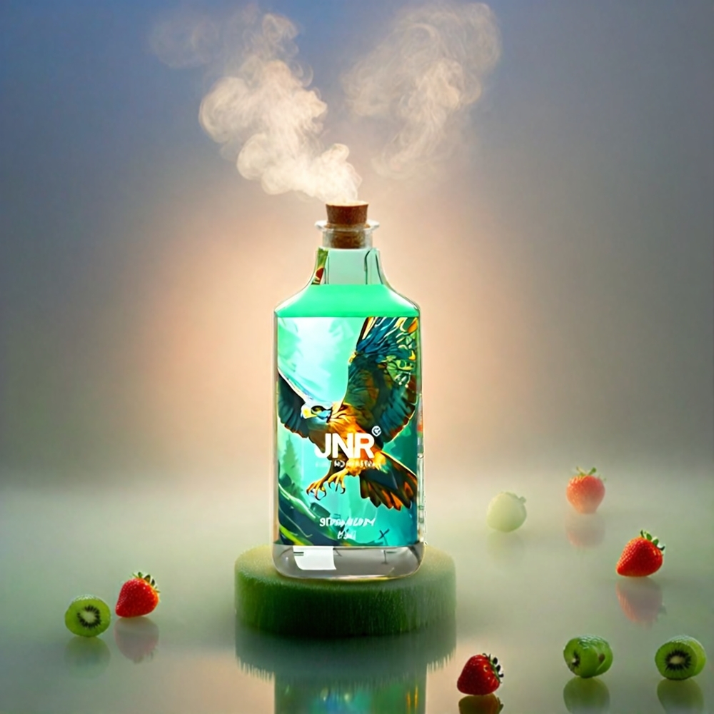 Italia Ingrosso JNR Falcon 16000 Puffs Fragola Kiwi - 850mAh Batteria, 22ml E-liquid, Bobina a doppia maglia, Caricamento Tipo C e Lightning, Display LED Smart