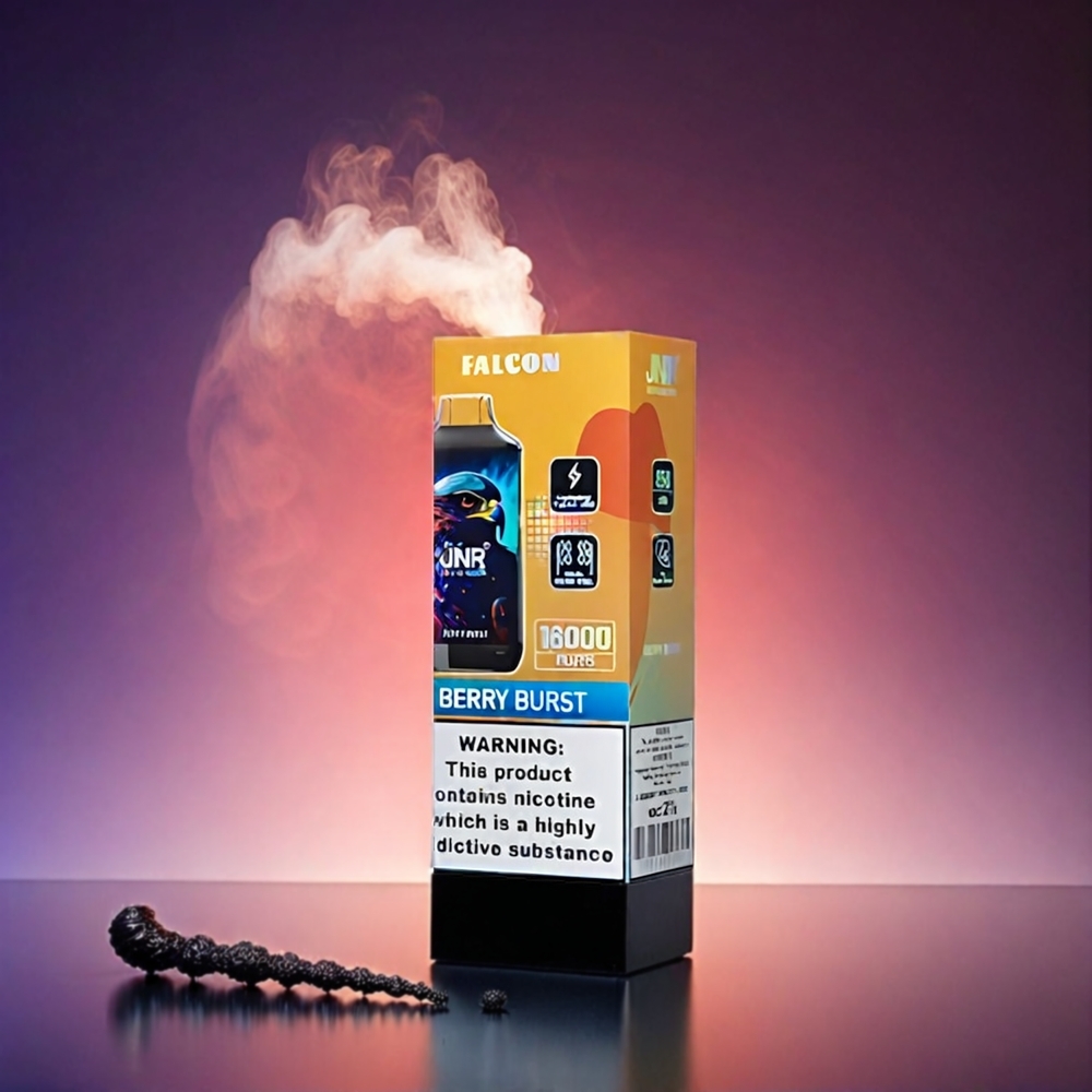 Italia Ingrosso JNR Falcon 16000 Puffs Vape Esplosione di Bacche con Display LED Intelligente, Batteria 850 mAh, Bobina a doppia maglia