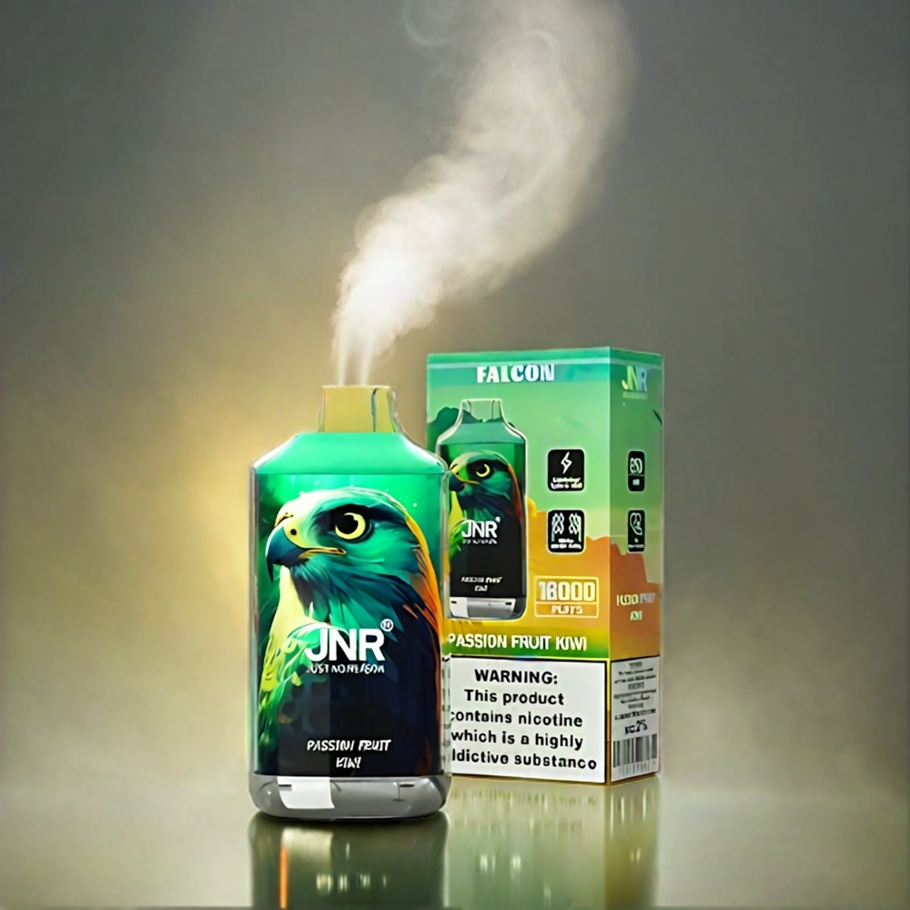 JNR Falcon Italia Ingrosso 16000 Puffs Vape Frutto della Passione Kiwi con Batteria 850 mAh, Display LED Smart e Doppia Bobina Mesh