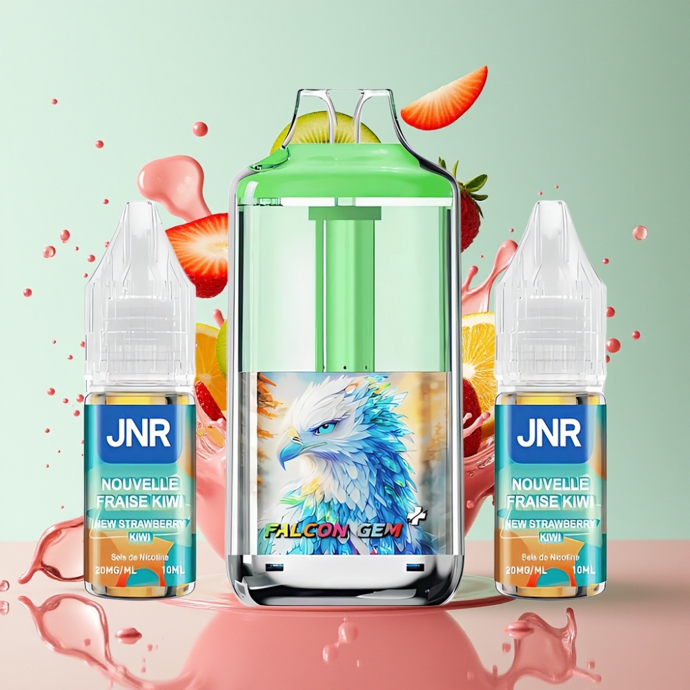 JNR Falcon GEM⁺ 30000 Puff Italia Ingrosso Pod Ricaricabile con Fragola Kiwi, Serbatoio Visibile, 950mAh, Tipo-C