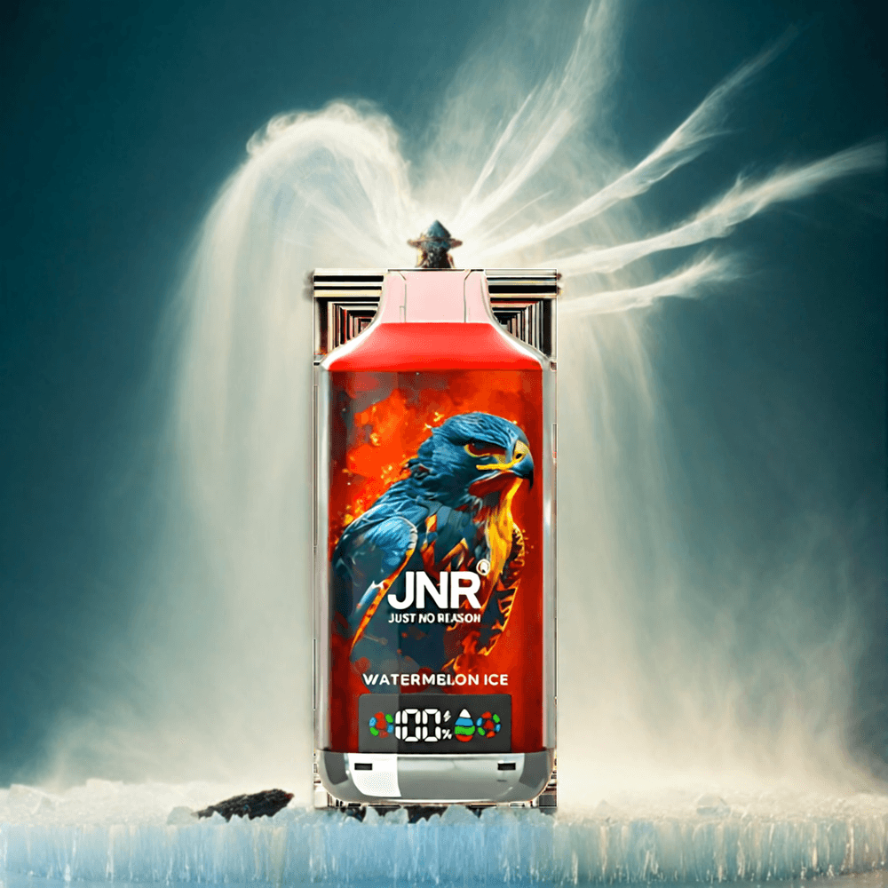 Italia Ingrosso JNR Falcon X 18000 Puffs Disposable Vape Anguria Ice – 24ml E-Liquid, 750mAh Batteria, Bobina a doppia maglia, Schermo Digitale, Ricarica Type-C