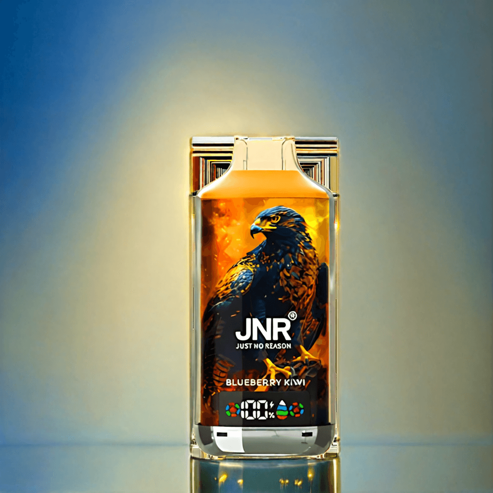 Italia Ingrosso JNR Falcon X 18000 Puffs Dispositivo di Vaporizzazione Mirtillo Kiwi - 750mAh Batteria, 24ml E-liquid, Bobina a doppia maglia, Digital Display, Type-C Ricarica Rapida