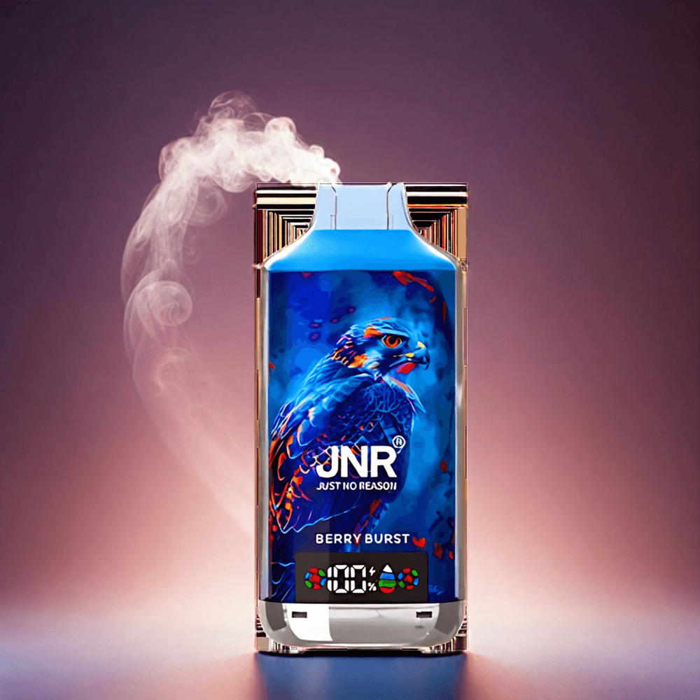 Italia Ingrosso JNR Falcon X 18000 Puffs Vape Esplosione di Bacche - 24ml E-liquid, 750mAh, Bobina a doppia maglia, Display Digitale, Ricarica Type-C