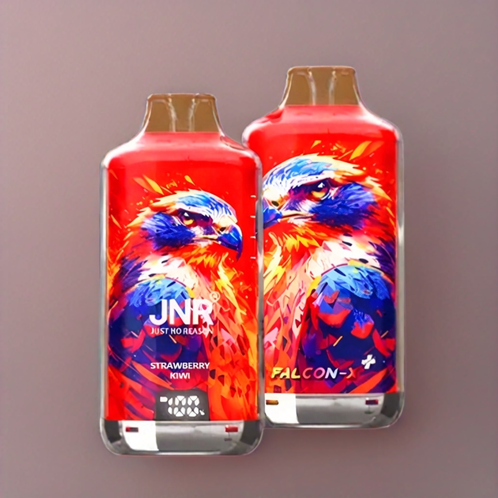 JNR Falcon X⁺ 28000 Puff Fragola Kiwi Italia ingrosso con Ricarica dall'Alto, Schermo Batteria, 2 10ml E-Liquido, 950mAh, Tipo-C