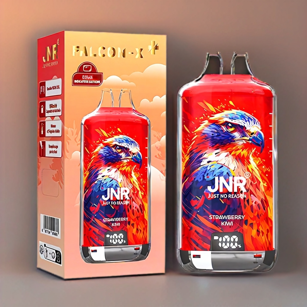 JNR Falcon X⁺ 28000 Puff Fragola Kiwi Italia ingrosso con Ricarica dall'Alto, Schermo Batteria, 2 10ml E-Liquido, 950mAh, Tipo-C