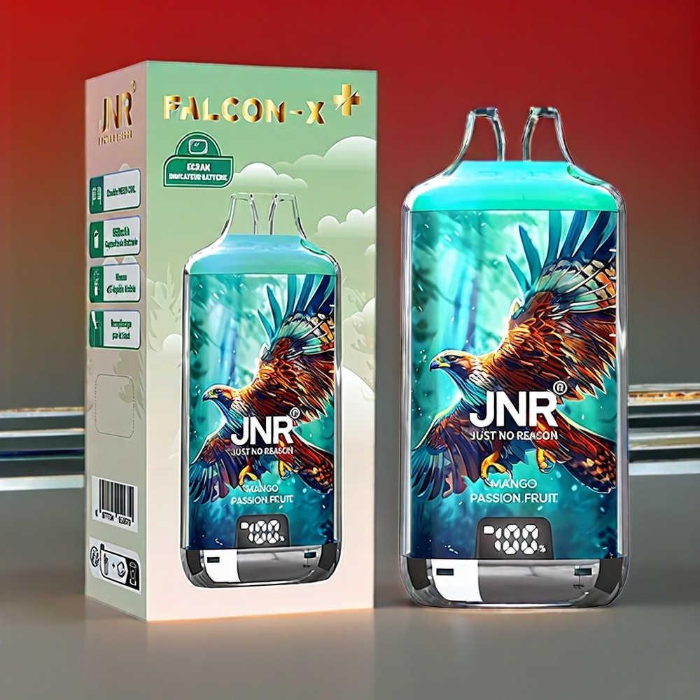 JNR Falcon X⁺ 28000 Puff Mango Frutto della Passione con Italia ingrosso - Ricaricabile, Schermo Batteria, 2 10ml E-liquid, 950mAh, Tipo-C