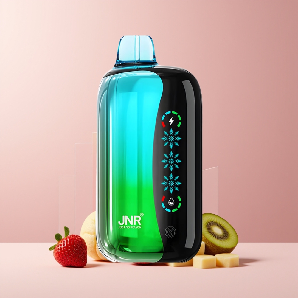 JNR Flex Ice 21000 Puff Italia Ingrosso Disposable Vape Fragola Kiwi, Ice Adjustable, 26ml, Touch Screen