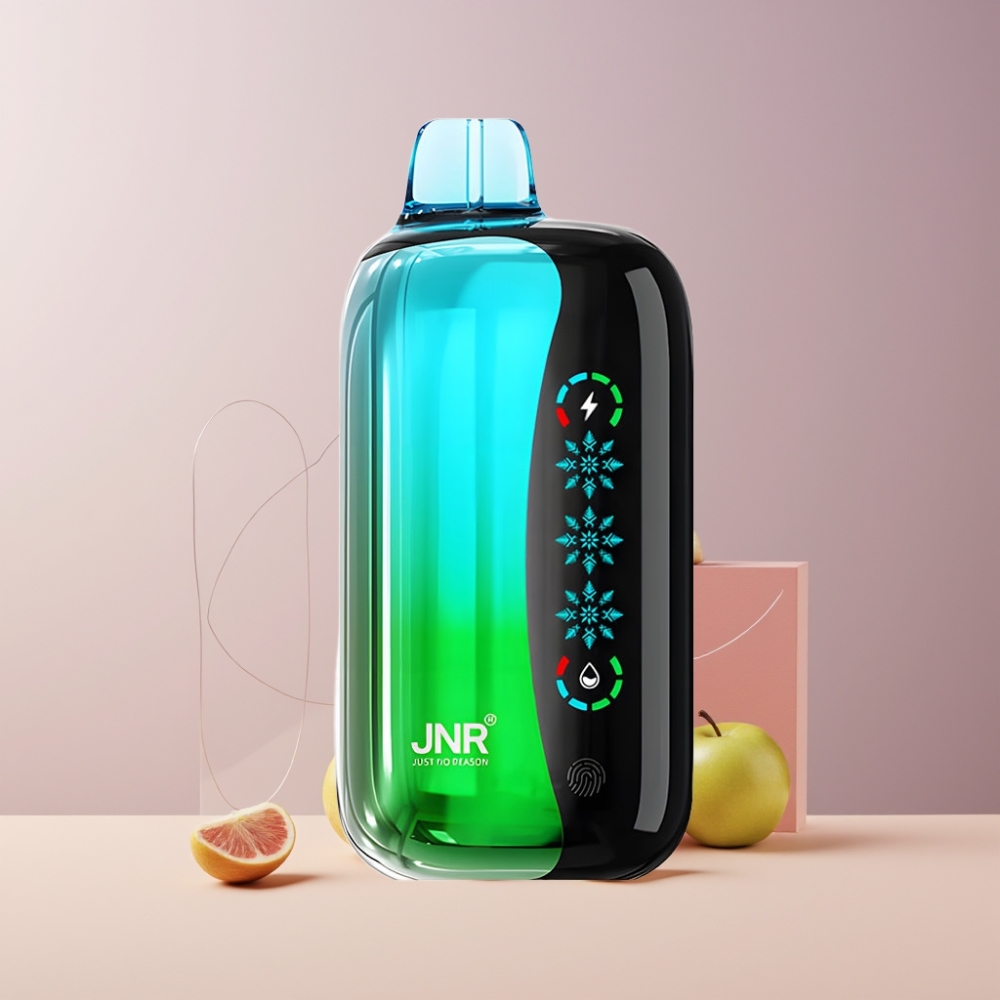 JNR Flex Ice 21000 Puff Italia Ingrosso Disposable Vape Mela Doppia con Touch Screen, Airflow Regolabile e 26ml E-liquid