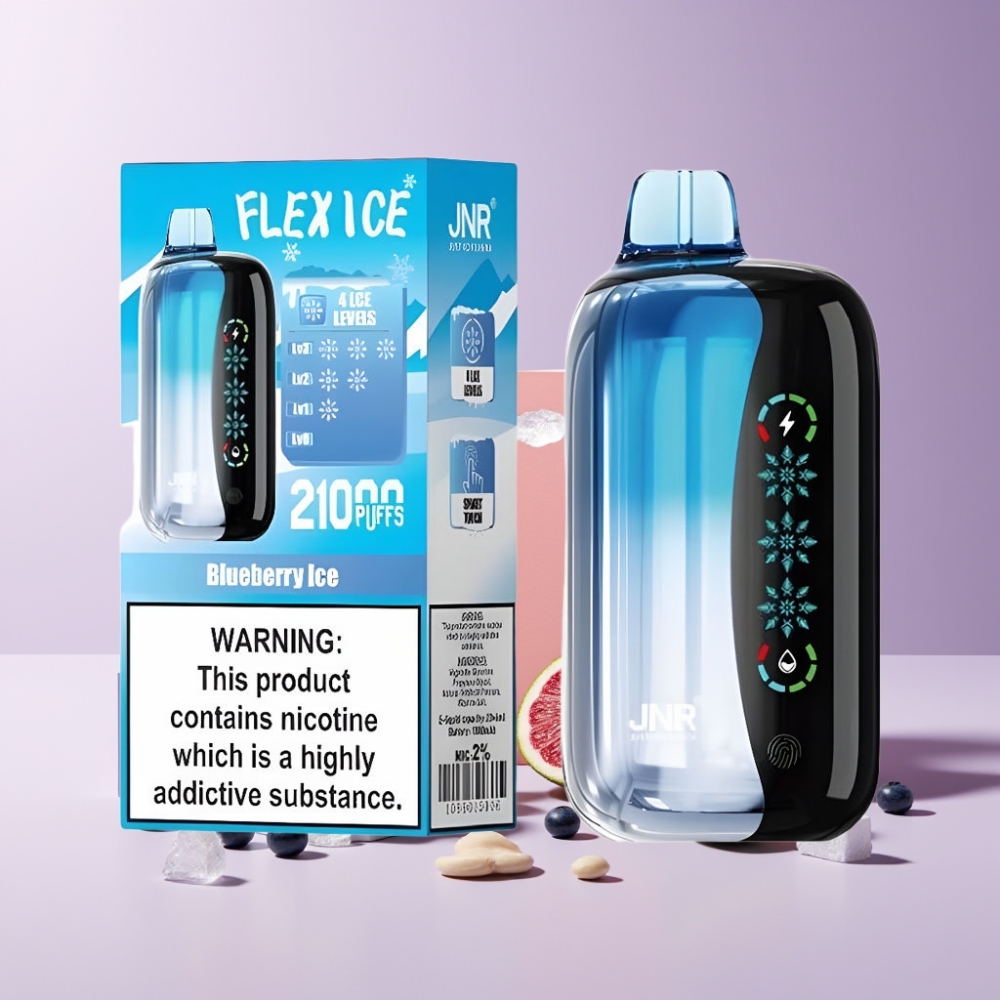 JNR Flex Ice 21000 Puff Italia Ingrosso Disposable Vape Mirtillo Ghiacciato, Ice Adjustable, 26ml, 1000mAh